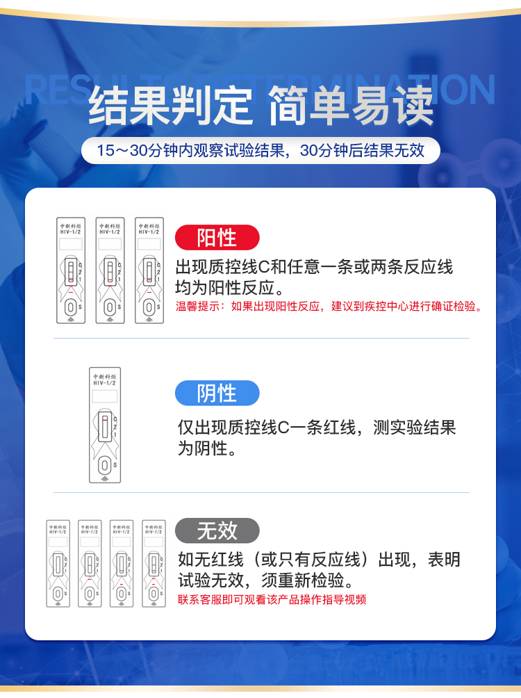 中新科炬 HIV与梅毒检测试纸